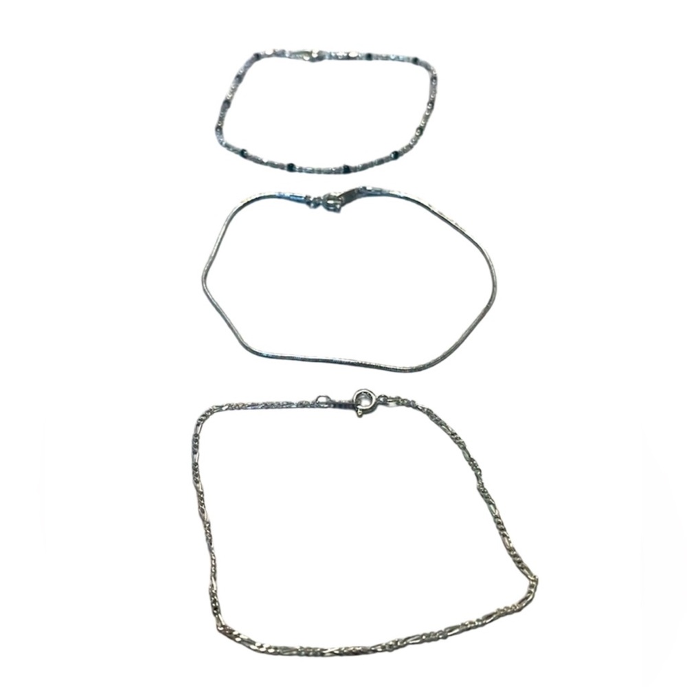 Designs Set of 3 Ankle Bracelets. New in original box.